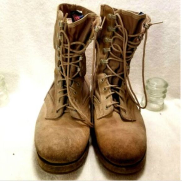 US Army Men\'s Military Boots Sz 7.5 W hot weather main image 9